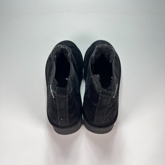 Bearpaw Retro Drew Platform Chelsea Boots Black Suede Ankle Boots Women's Size 6 - Picture 6 of 10